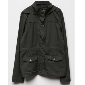 White Fawn Hooded Anorak Jacket - girls